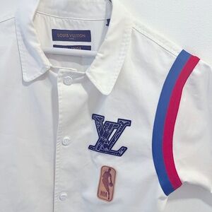 LOUIS VUITTON x NBA White SHORT SLEEVE SHIRT